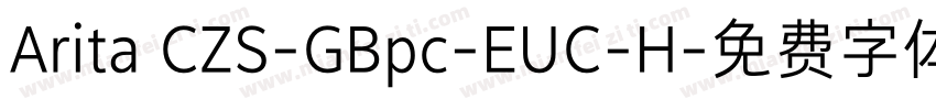 Arita CZS-GBpc-EUC-H字体转换